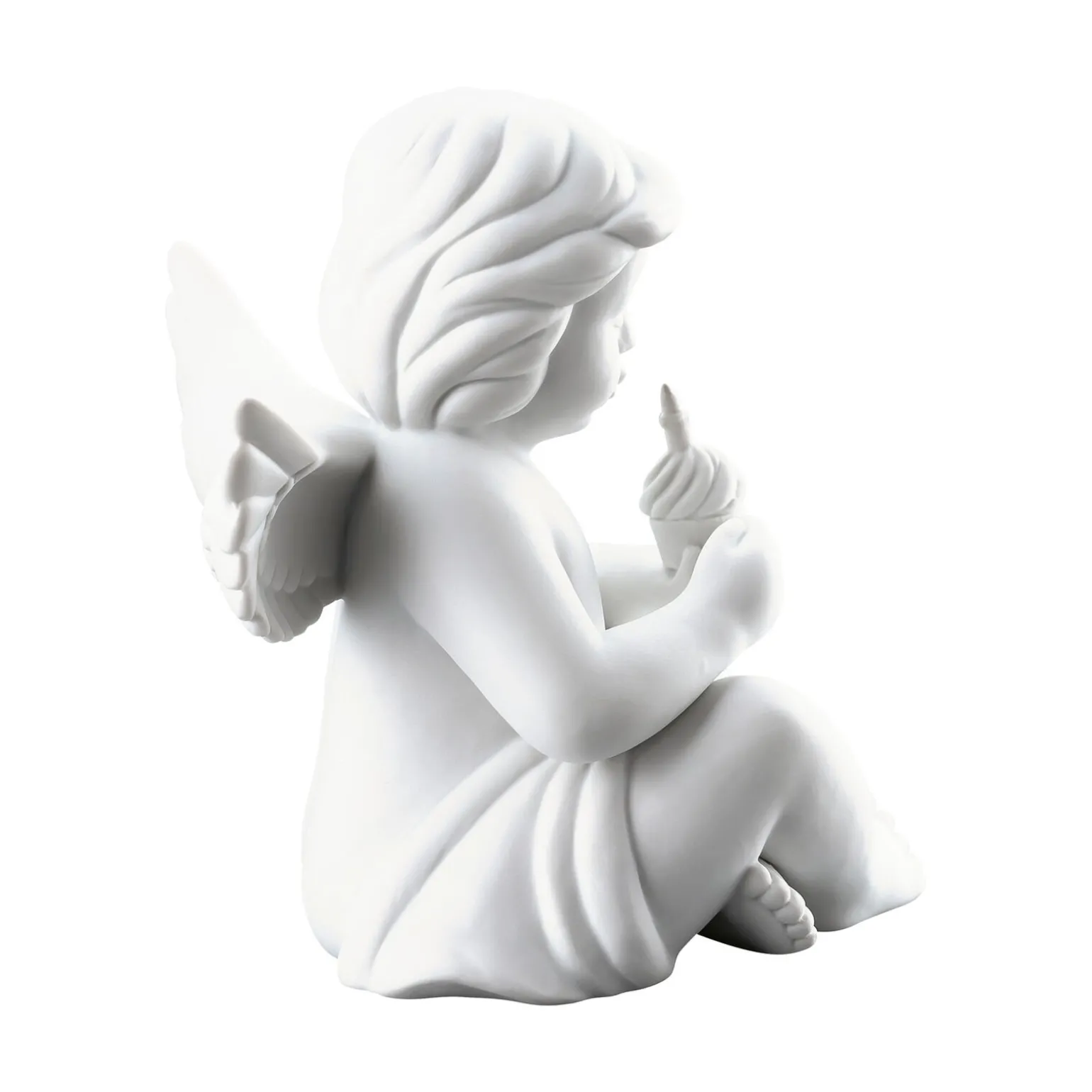 Engel mit Geburtstagskuchen