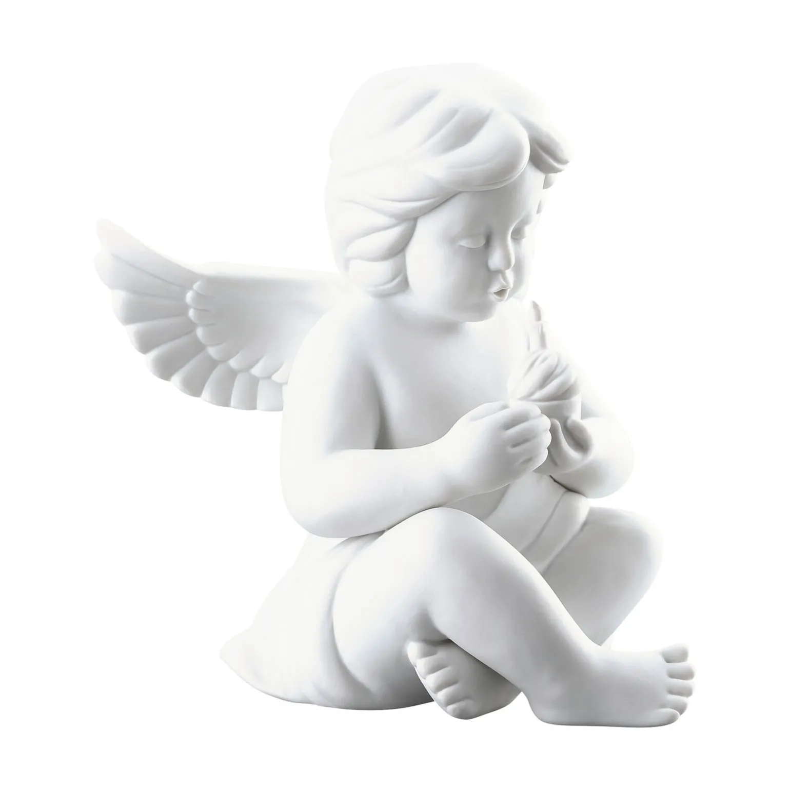 Engel mit Geburtstagskuchen