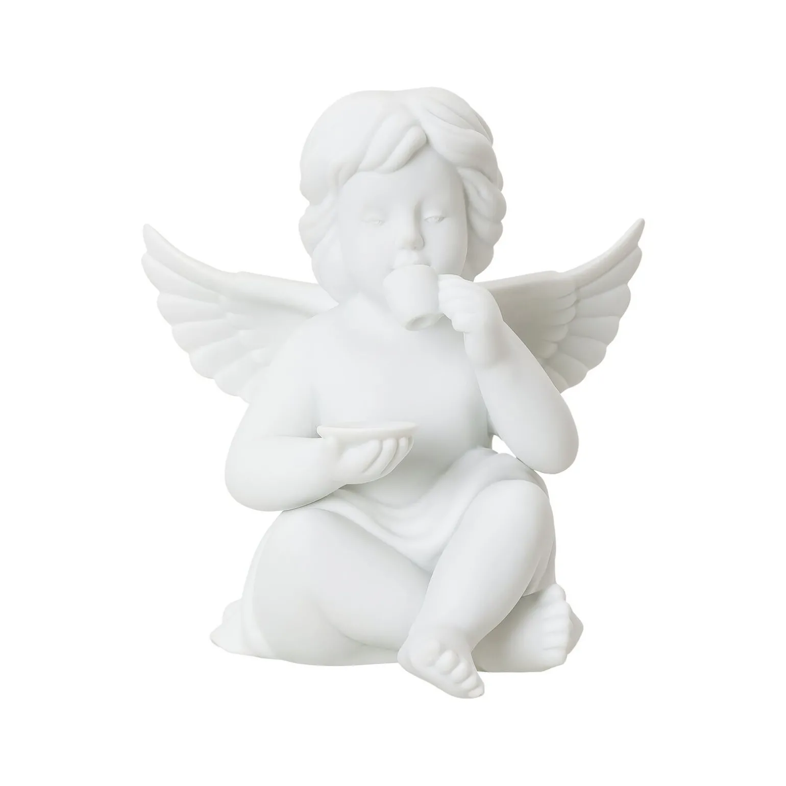 Engel mit Kaffeetasse