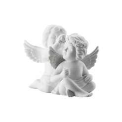 Engelpaar mit Blumenkranz