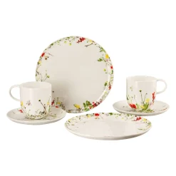 Set 6-tlg. mit Bechern und Couptellern