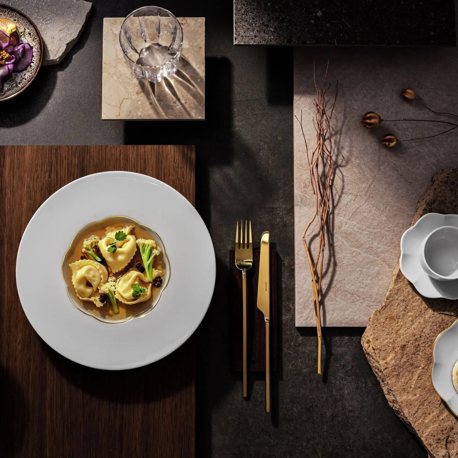 Teller 30 cm flach glänzend