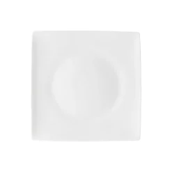 Teller 23 cm quadr. flach